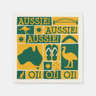 Australia Day Servetten