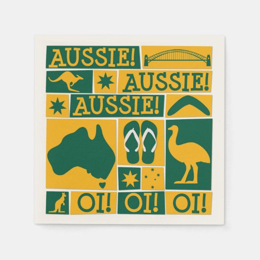 Australia Day Servetten (Voorkant)