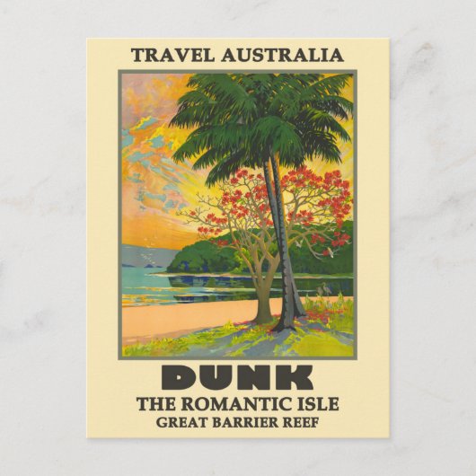 Australia Dunk Island, Great Barrier Beef Travel Briefkaart (Voorkant)