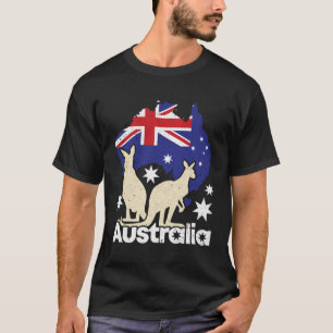 Australia Flag Australia Dag Australische kangoero T-shirt