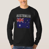Australia Flag Distressed Men Women Kids Australia T-shirt (Voorkant)