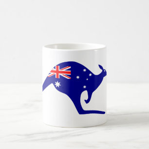 Australia Flag Kangaroo Koffiemok