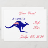 Australia Flag Kangaroo Thunder_Cove (Voorkant / Achterkant)