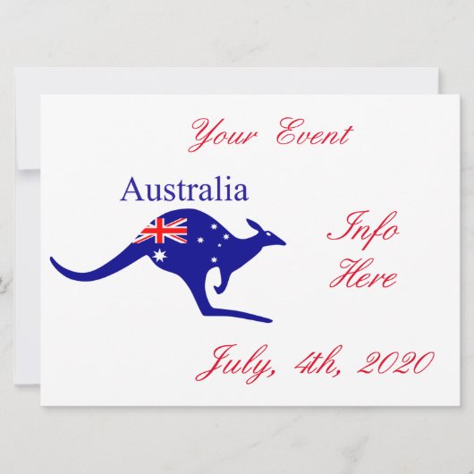 Australia Flag Kangaroo Thunder_Cove (Voorkant)