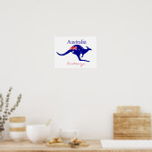 Australia Flag Kangaroo Thunder_Cove Poster (Keuken)