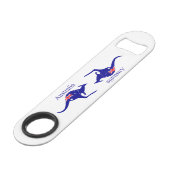 Australia Flag Kangaroo Thunder_Cove Speed Flessenopener (Achterkant Gekanteld)