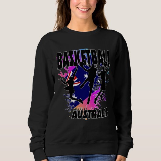 Australia Flag  Love Playing Basketball Trui (Voorkant)
