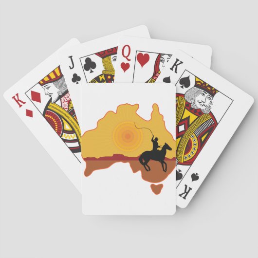 Australia Horseman Pokerkaarten (Achterkant)