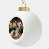 Australia Kangaroo Kerstmis Keramische Bal Ornament (Rechts)