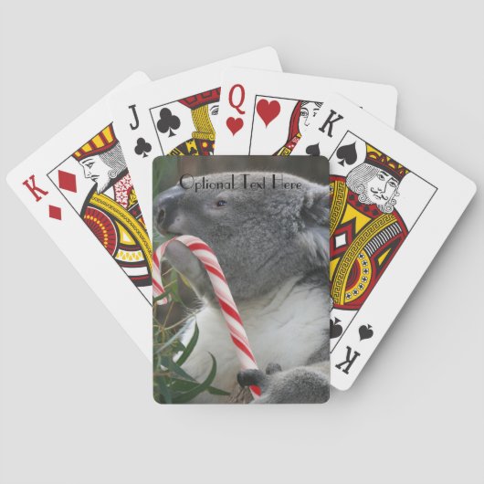 Australia KerstKoala Beer Pokerkaarten (Achterkant)