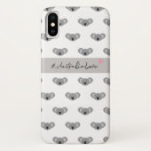 Australia Love Pink Heart Koala Pattern Case-Mate iPhone Case (Achterkant)