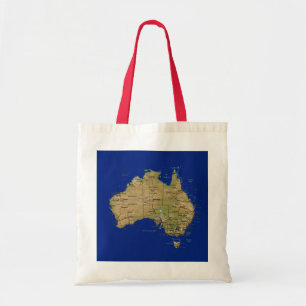 Australia Map Bag Tote Bag