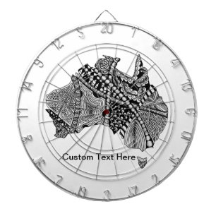 Australia Map Doodle Dartbord