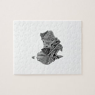 Australia Map Doodle Legpuzzel