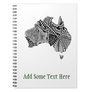 Australia Map Doodle Notitieboek