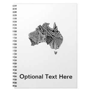 Australia Map Doodle Notitieboek