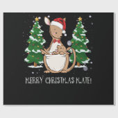 Australia Merry Kerstmis Mate Kangaroo Cadeaupapier (Vlak)
