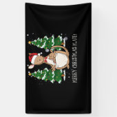 Australia Merry Kerstmis Mate Kangaroo Spandoek (Verticaal)