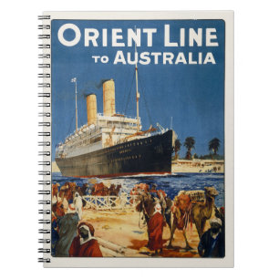 AUSTRALIA OCEAN LINER OTRANTO NOTITIEBOEK