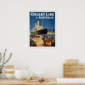 AUSTRALIA OCEAN LINER OTRANTO POSTER (Keuken)