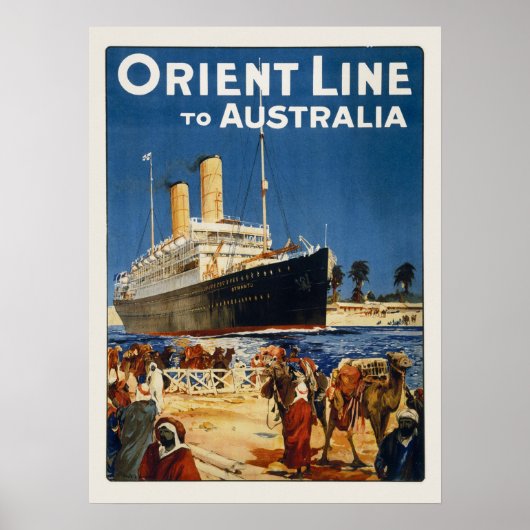 AUSTRALIA OCEAN LINER OTRANTO POSTER (Voorkant)