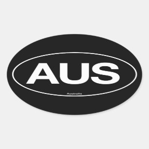 Australia Oval Ovale Sticker