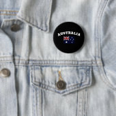 Australia Patriotic Ronde Button 5,7 Cm (In situ)