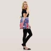 AUSTRALIA ROOTS Half-American Flag AUSTRALIË Draagtas (Op model)