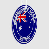 Australia Round Emblem Ornament (voorkant)
