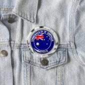 Australia Round Emblem Ronde Button 7,6 Cm (In situ)