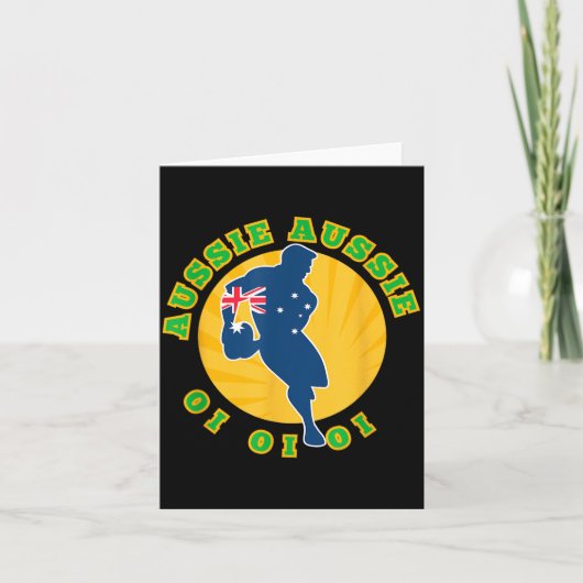 Australia Rugby, Wallabies Aussie Aussie Aussie Oi Kaart (Voorkant)