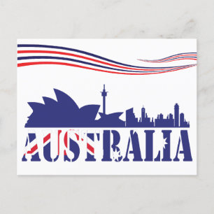 Australia Skyscaape Briefkaart