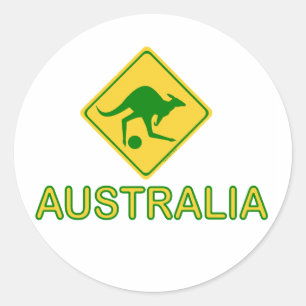 Australia Soccer Kangaroo Ronde Sticker