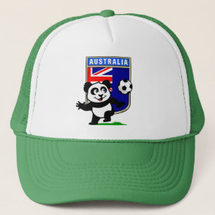 Australia Soccer Panda Trucker Pet