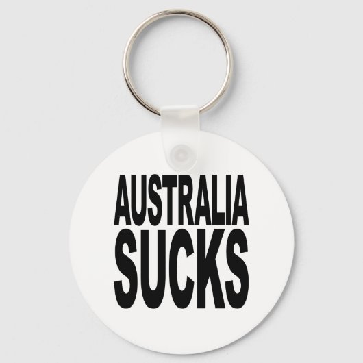 Australia Sucks Sleutelhanger (Voorkant)