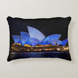 Australia Sydney Opera House bij nacht Accent Kussen