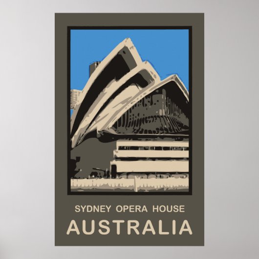 Australia Sydney Opera House Poster (Voorkant)