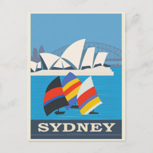 Australia Sydney Vintage Travel Briefkaart