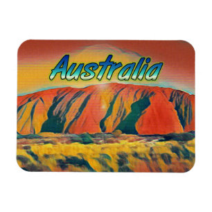 Australia Uluru Ayers Rock surreal Magneet