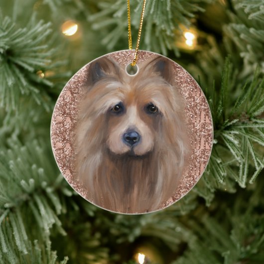 AUSTRALIAANSE TERRIER KERAMISCH ORNAMENT (Boom)