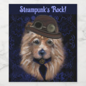 AUSTRALIAANSE TERRIER WIJN ETIKET (Enkel label)