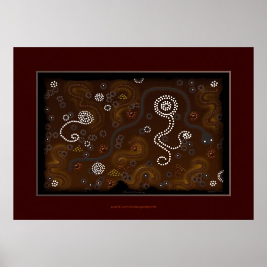 Australian Aboriginal Desert Art Poster IV (Devant)