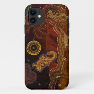 Australian Aboriginal Dreamweaver Desert Art iPhone 11 Hoesje