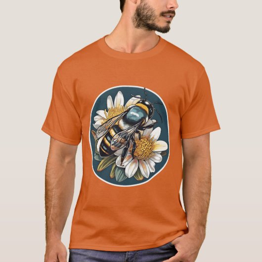 Australian Blue Banded Bee A Unique Native Species T-shirt (Voorkant)
