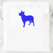 Australian Blue Heeler Rechthoekige Sticker (Tas)