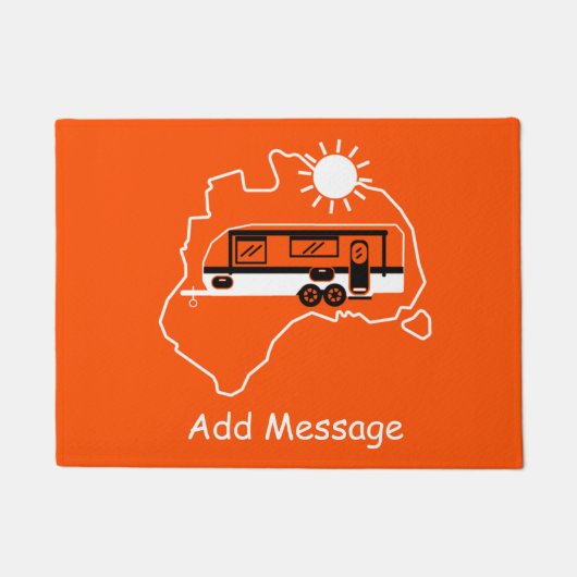 Australian Caravan Camping Doormat Deurmat (Voorkant)