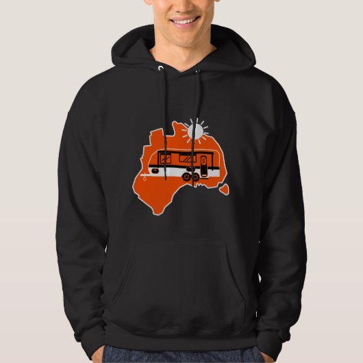 Australian Caravan Camping Hoodie (Voorkant)