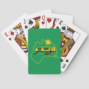 Australian Caravan Camping Pokerkaarten