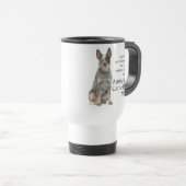 Australian Cattle Chien Maman Voyage Mug (Devant droit)