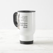 Australian Cattle Chien Maman Voyage Mug (Devant gauche)